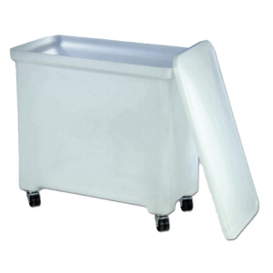 contenedor para residuos con tapa y ruedas