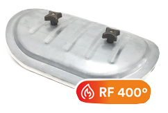 tapa registro conducto curvo 400 